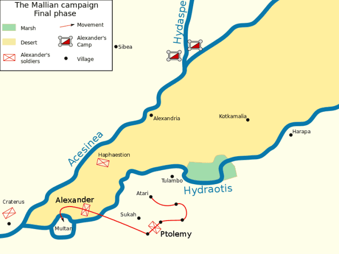Χάρτης τελικής φάσης εκστρατείας κατά των Μαλλών_πηγή wikipedia
